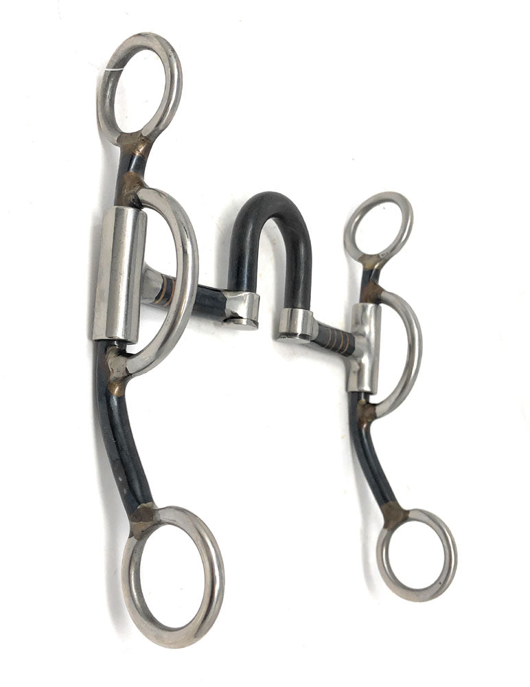 AJ Tack Double Rein Correction Short Shank Bit